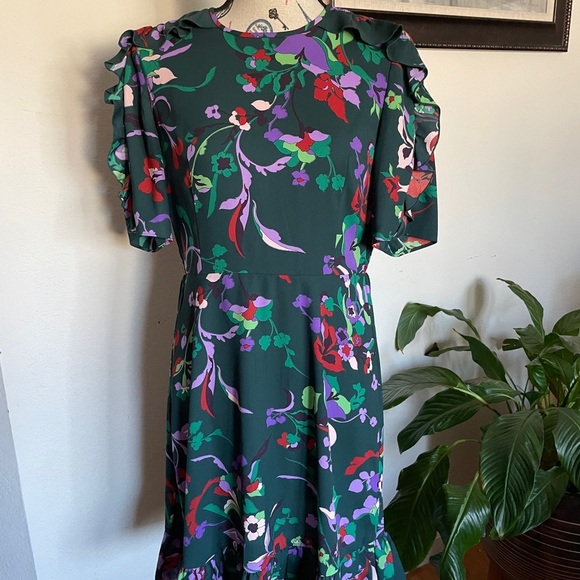 NWT - Kate Spade Pinegrove Fleur Nouveau Smocked Dress Size 8 - Picture 3 of 14